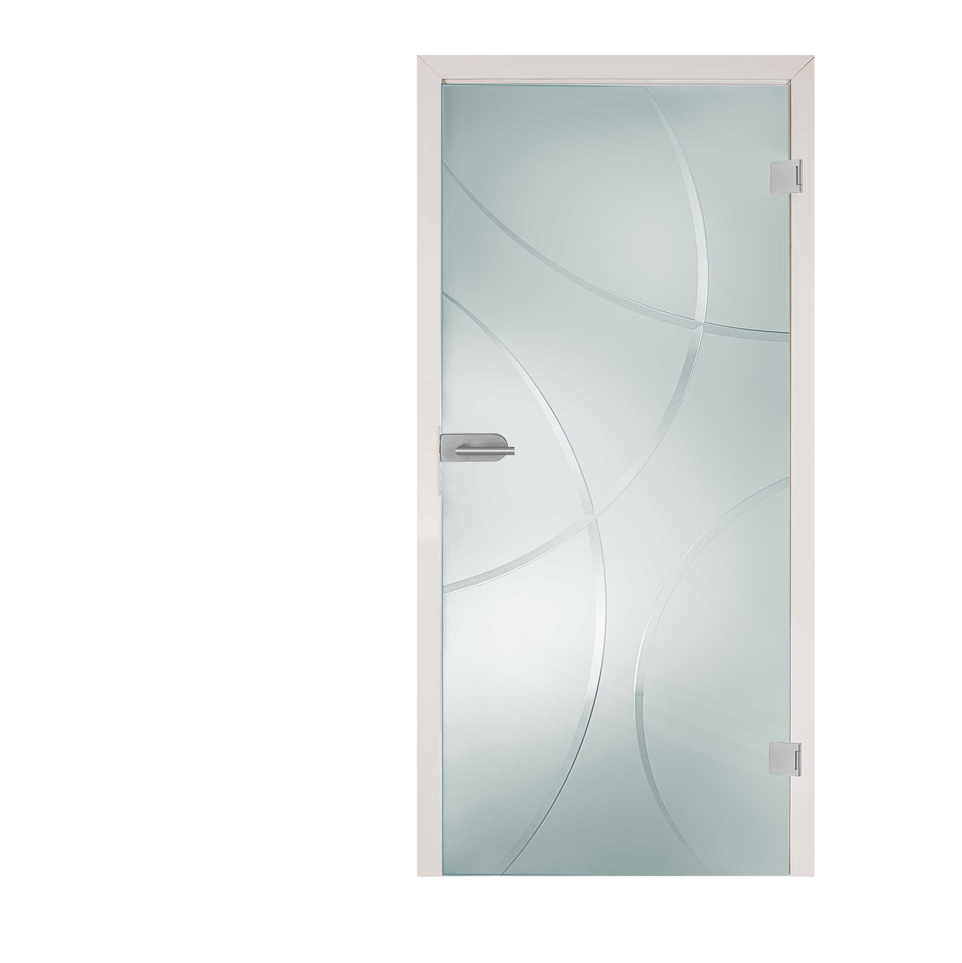 Glastür " Bola" Milchglas 