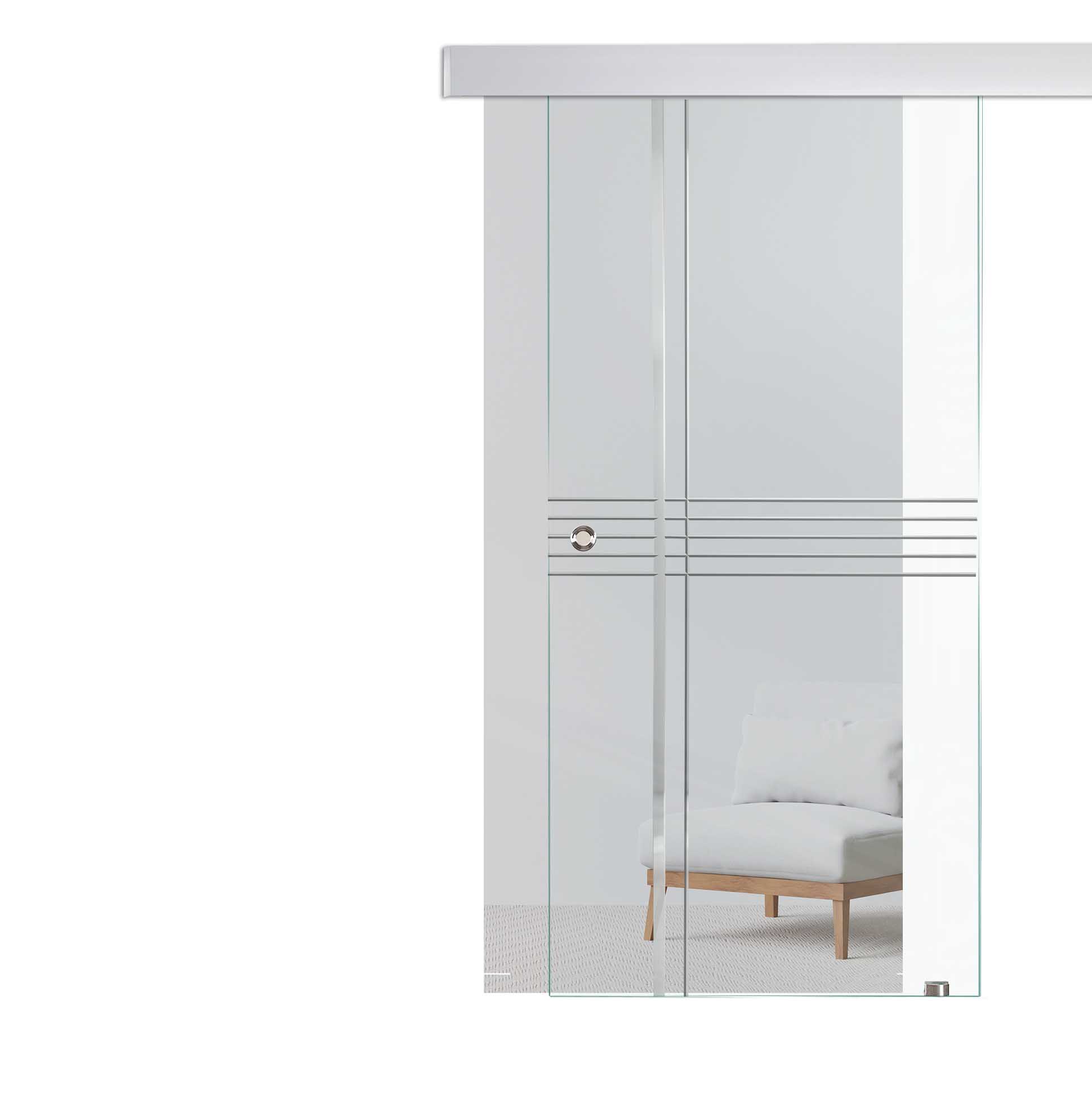 Schiebetür  Clean Lines "136" mit ALU60 Schiebesystem