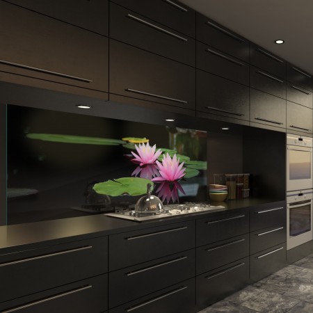 Glasbild Seerose 2 - 1021