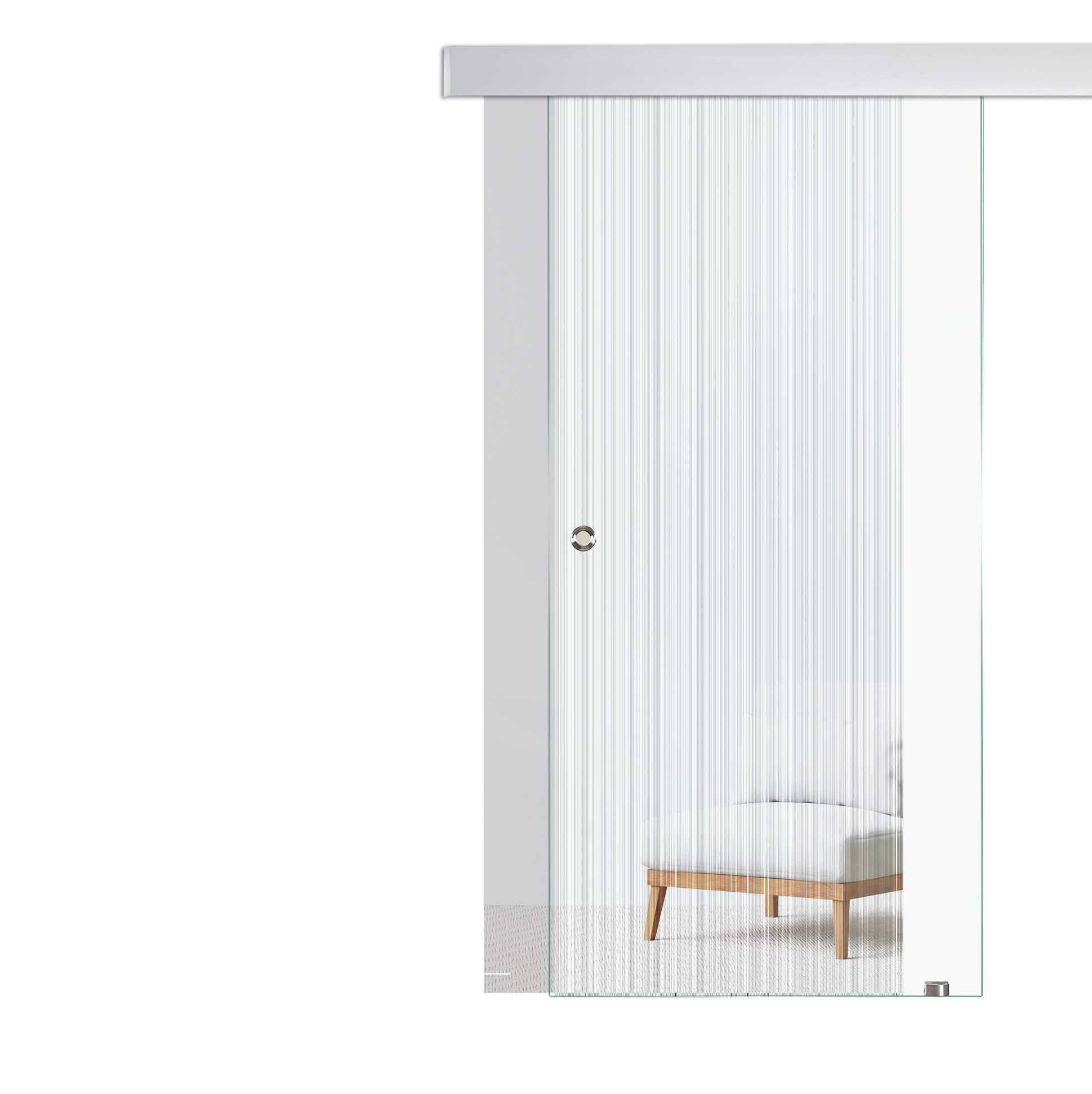 Schiebetür Andorra "174" mit ALU60 Schiebesystem  