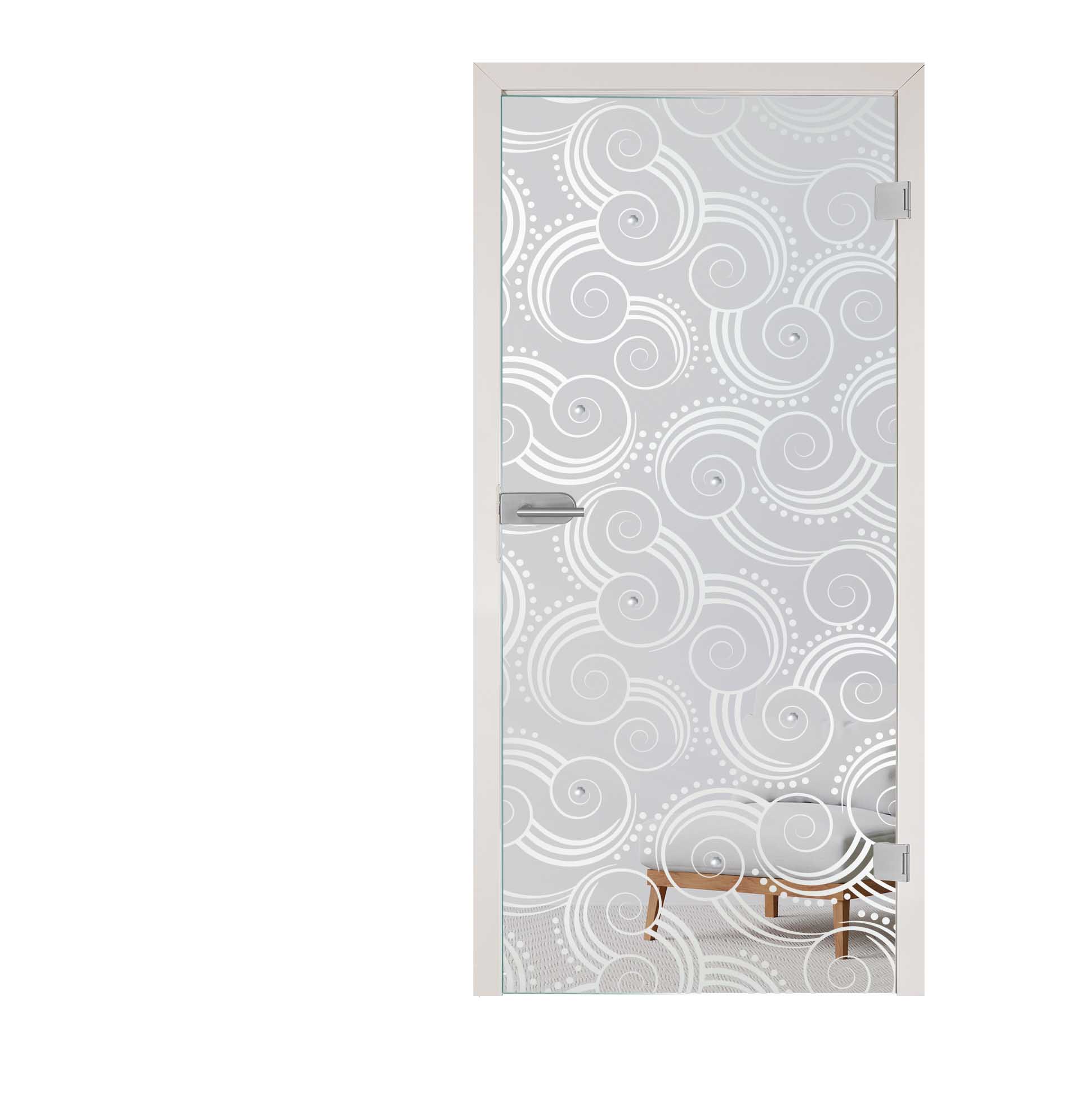 Glastür " Eddy " Floatglas   