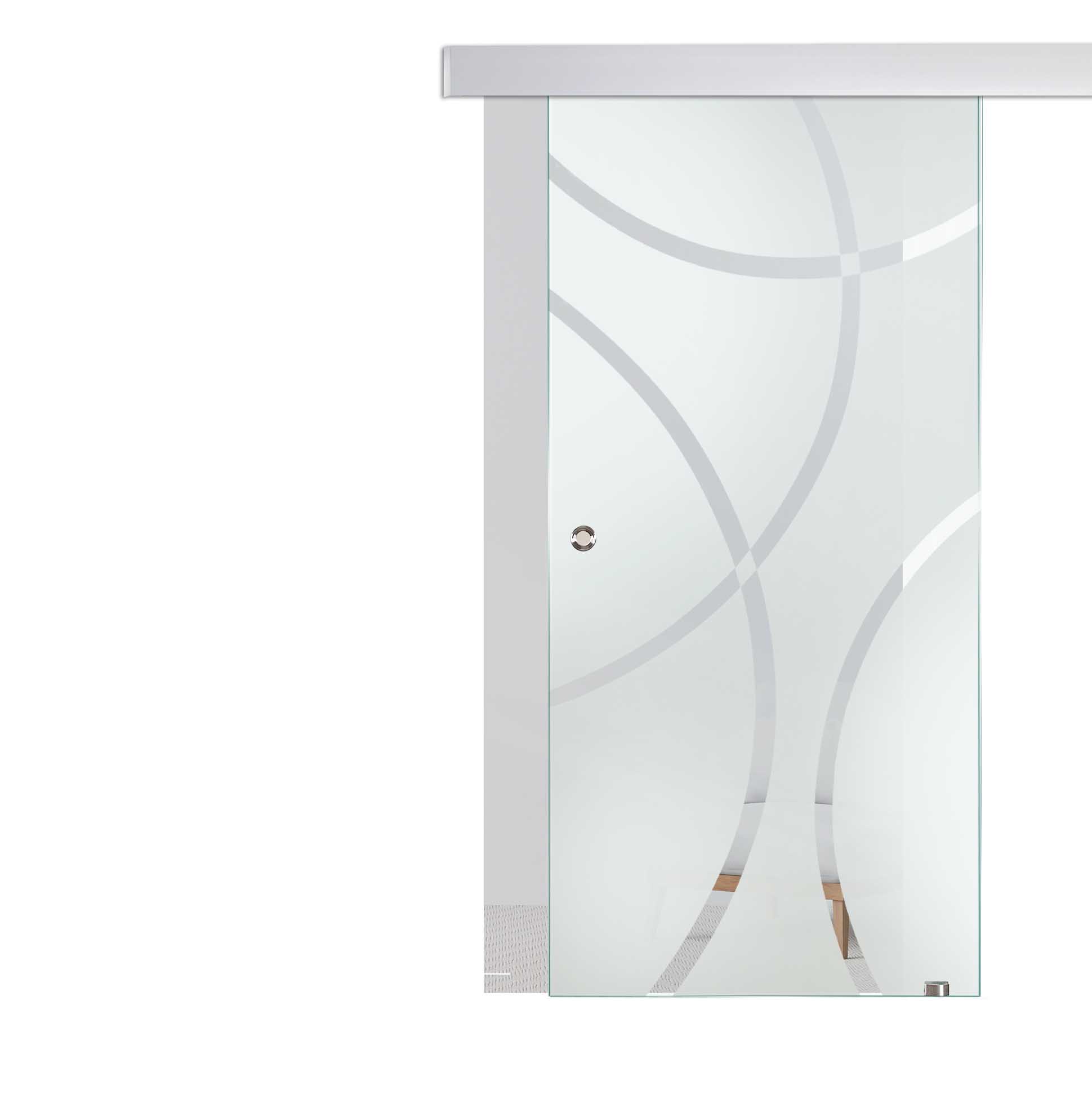 Schiebetür  Kurven "139" mit ALU60 Schiebesystem 