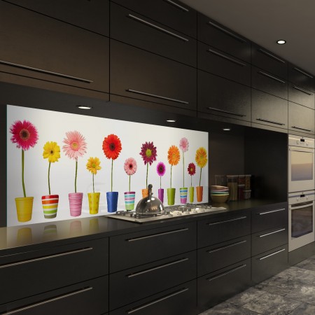 Glasbild Flowers - 1008