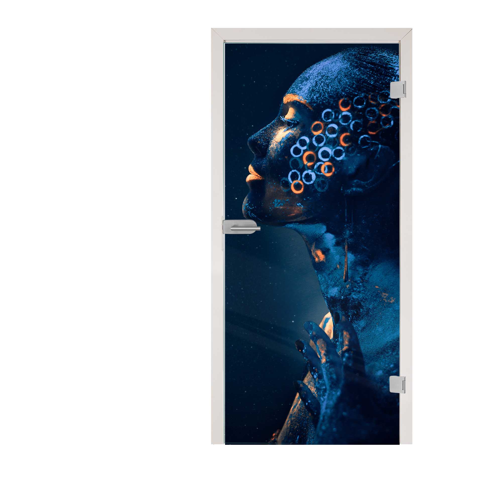 Glastür " Alien " Floatglas 